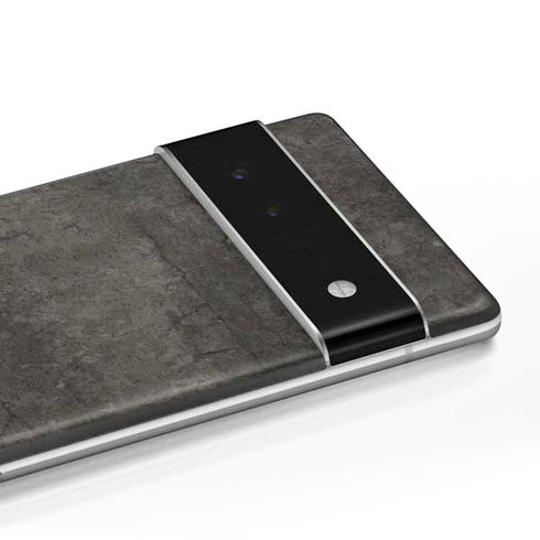 Dark Iron Grey Concrete Google Pixel 6 Skin